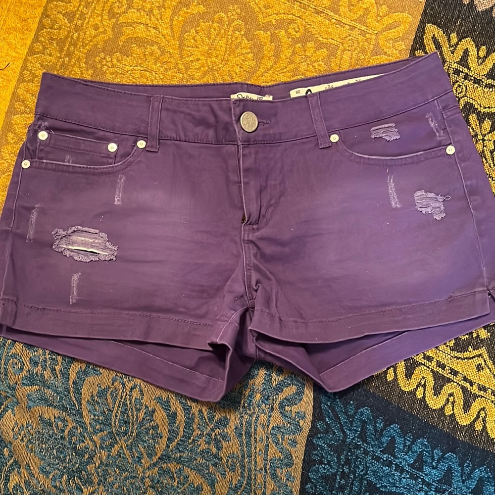 Purple Indigo Rein Shorts